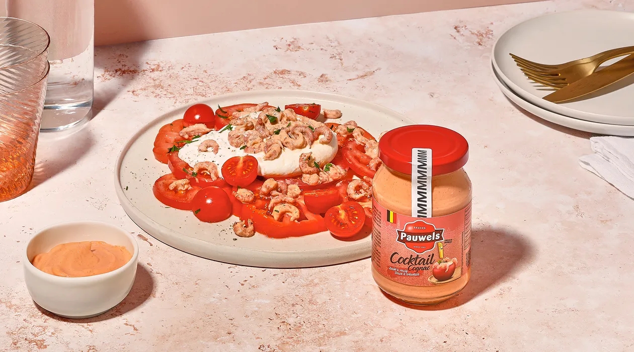 tomaat garnaal met Cocktailsaus